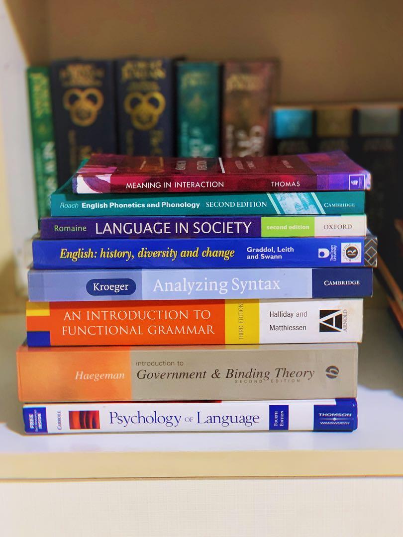 Linguistics　Toys,　Language　Magazines,　Carousell　Textbooks　on　English　Hobbies　Textbooks,　Books