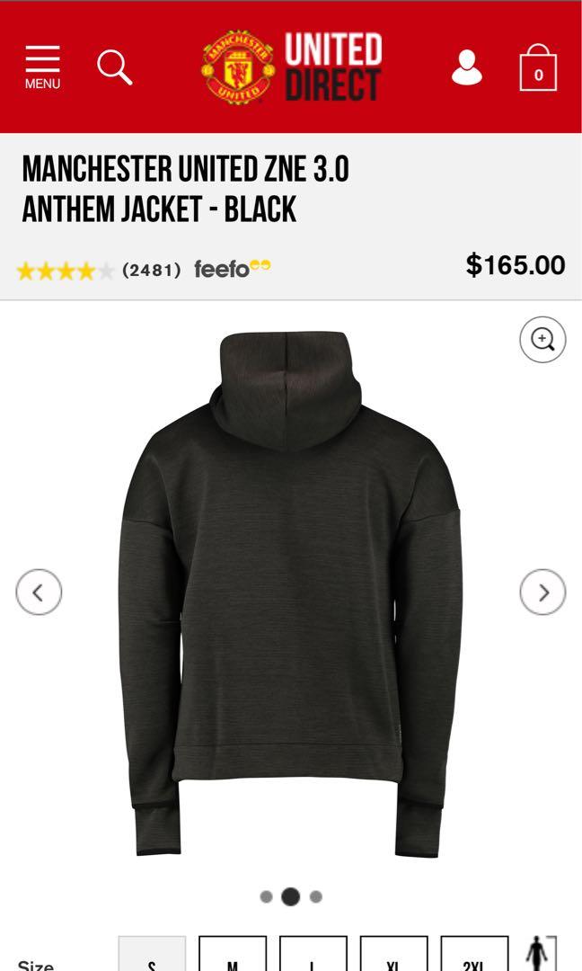 Manchester united zne 3.0 anthem jacket 2025