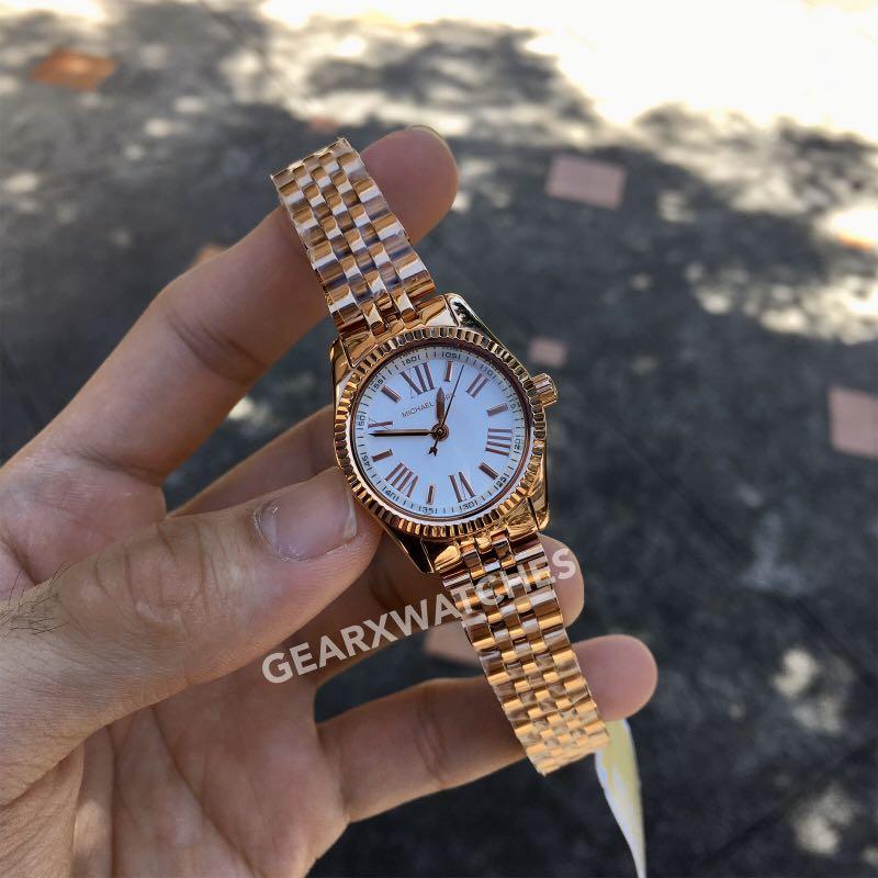 Michael Kors Womens MK3229  Petite Lexington Gold Watch