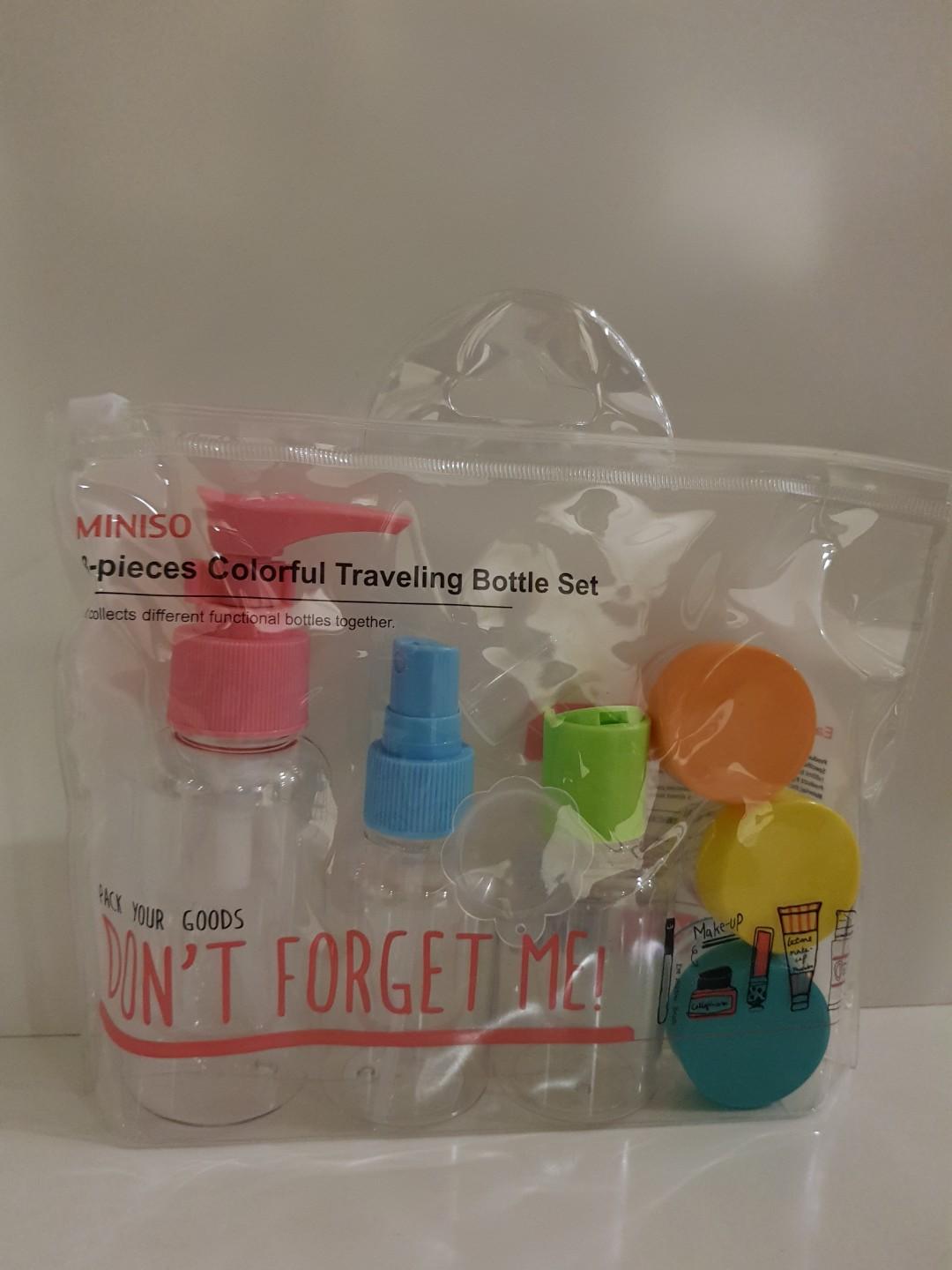 Miniso Travel Bottles x2, Furniture & Home Living, Kitchenware