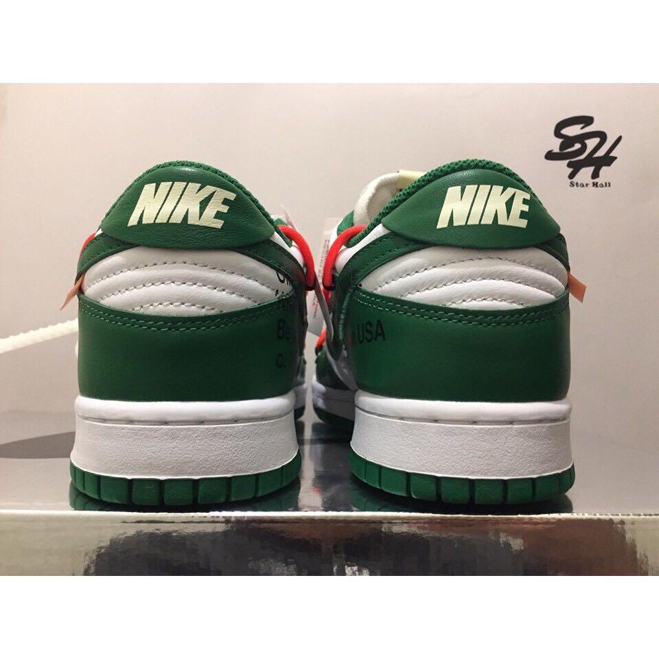 OFF-WHITE x NIKE DUNK LOW 聯名 白綠 CT0856-100