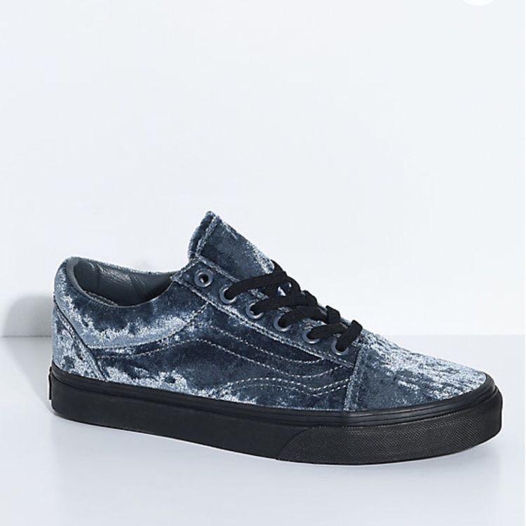 Grey clearance velvet vans