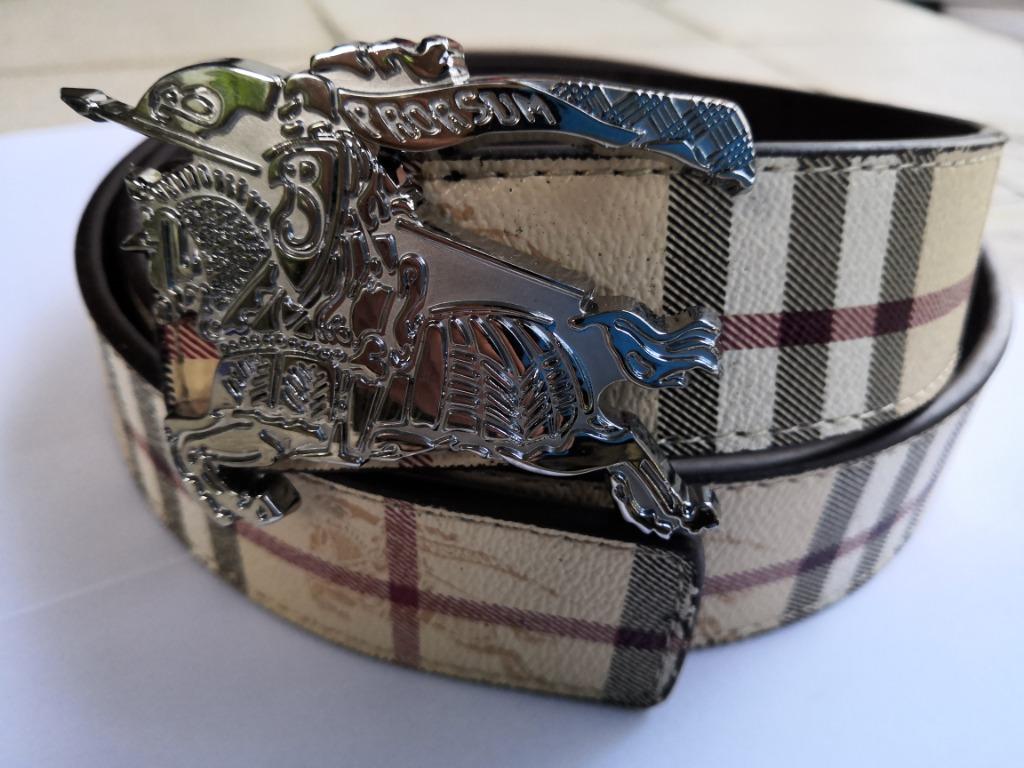 ORIGINAL GENUINE BURBERRY LONDON LARGE ICON SYMBOL BUCKLE SILVERMEN'S BELT,  Men's Fashion, Watches & Accessories, Belts on Carousell