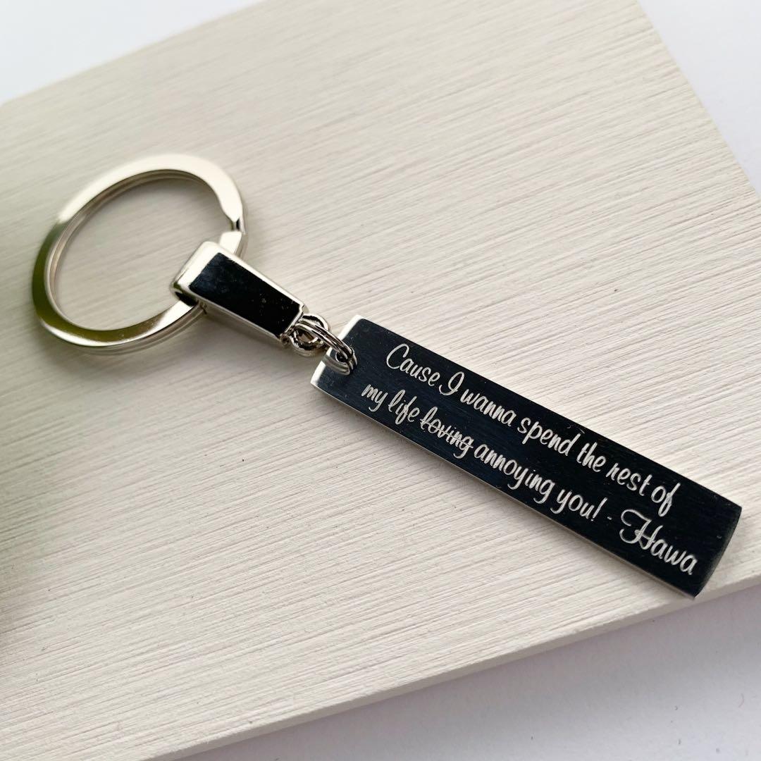 personalised keyring for boyfriend