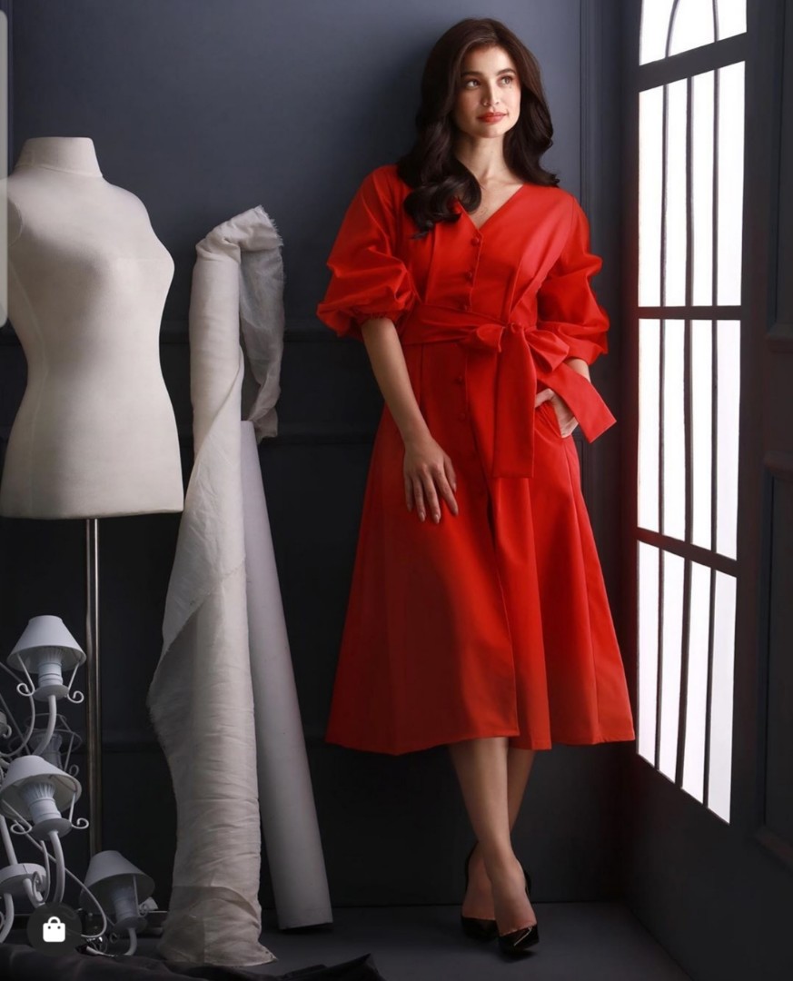 Plains and Prints Marcella Dress Red Dress preloved Women s