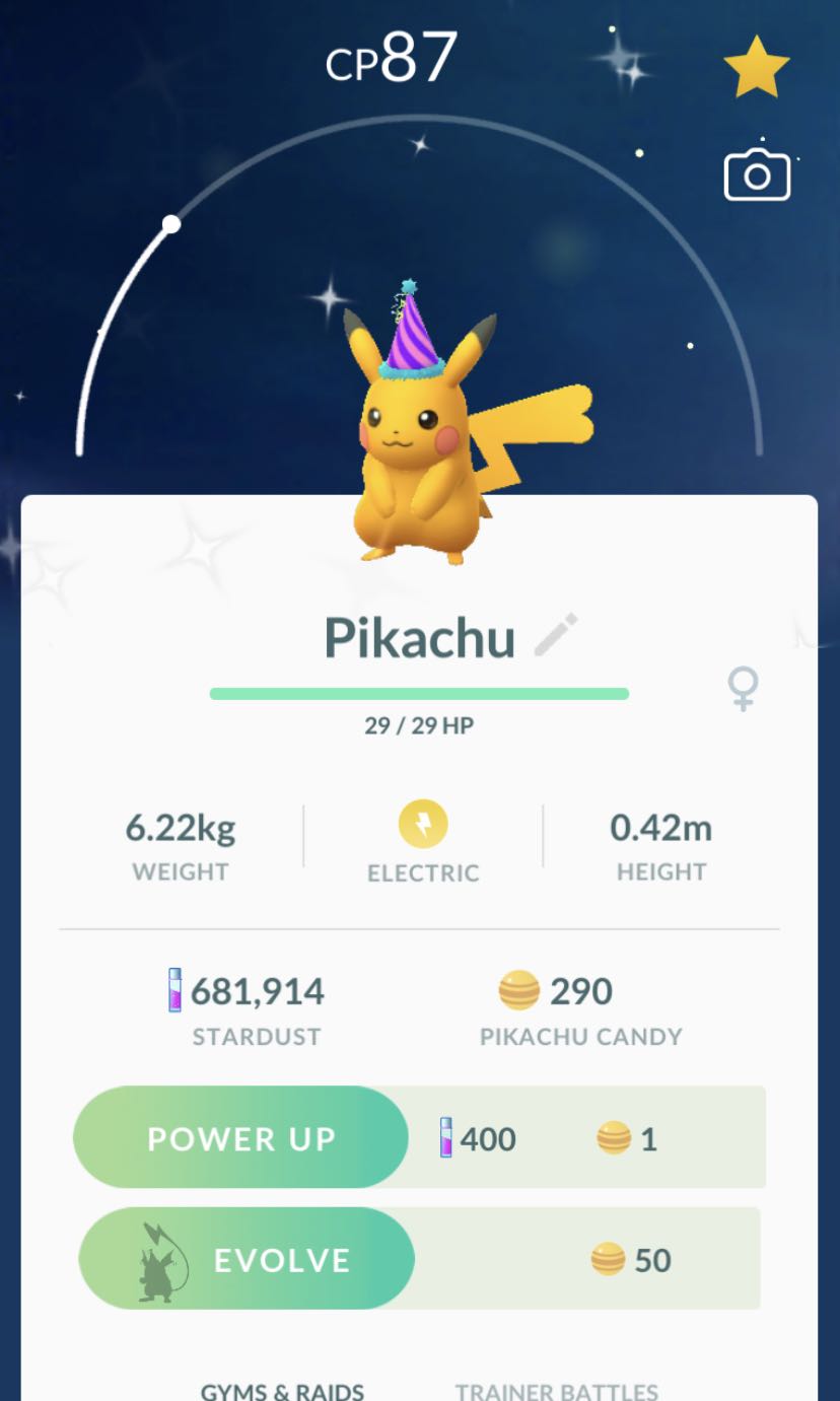 pokemon go shiny pikachu hat CEGICAP