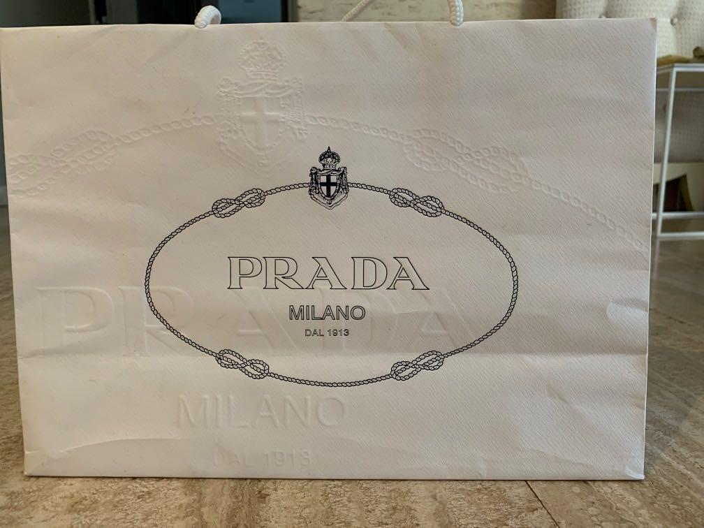prada paper bag