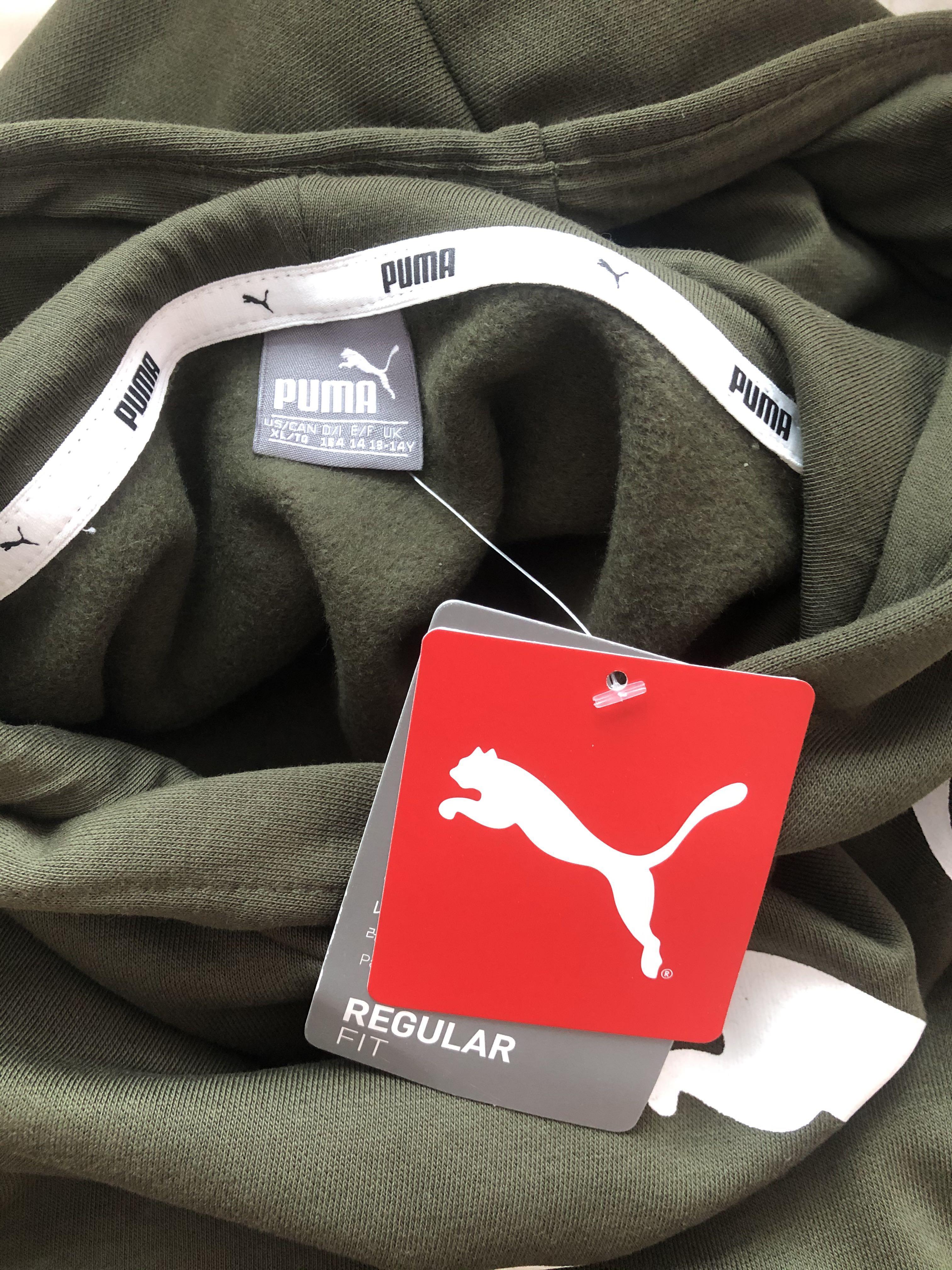 Puma hoodie clearance olive green