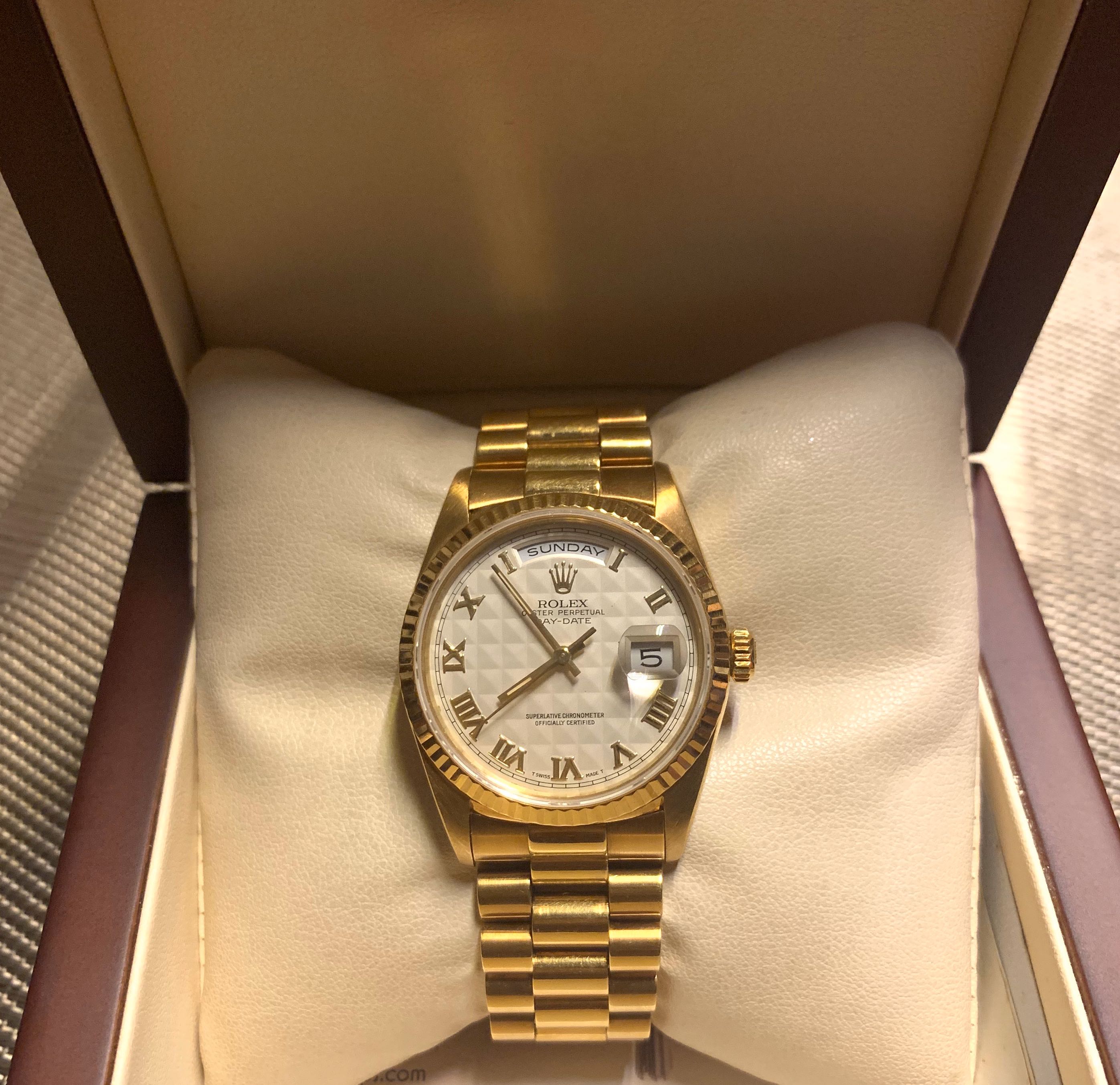 solid gold presidential rolex