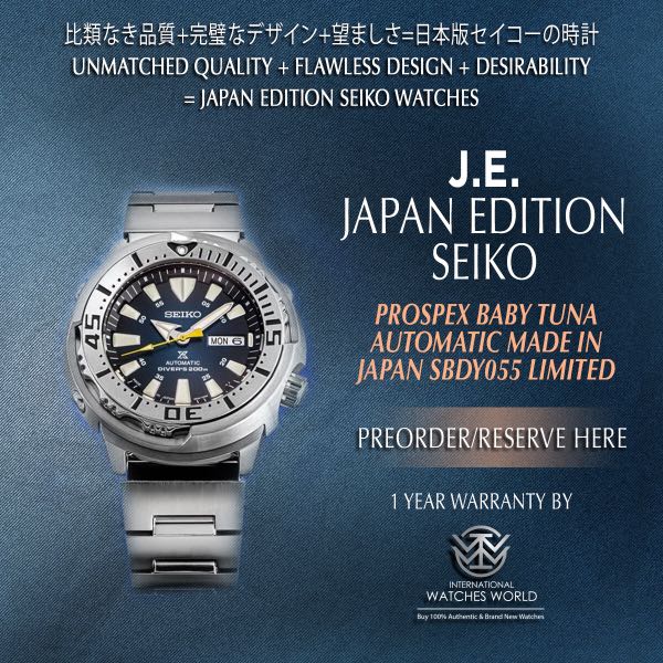 SEIKO JAPAN EDITION PROSPEX BABY TUNA AUTOMATIC SBDY055 MADE IN JAPAN,  Men's Fashion, Watches & Accessories, Watches on Carousell