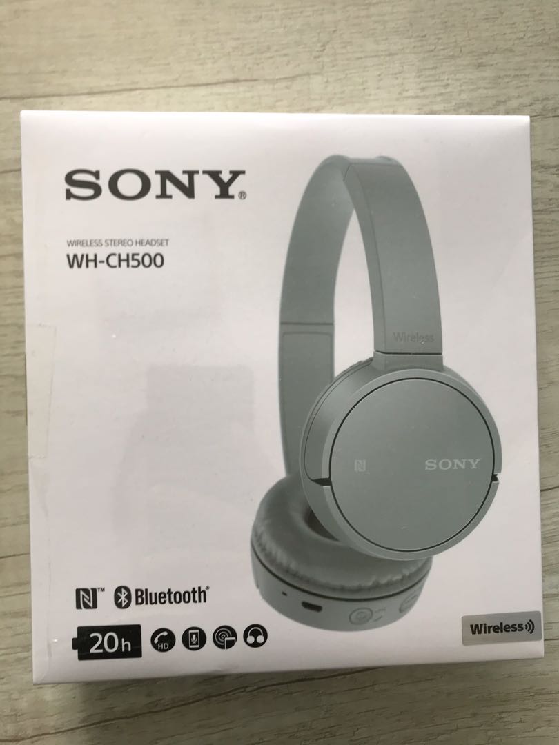 Sony Headphones WH-CH500 (Grey), Audio 