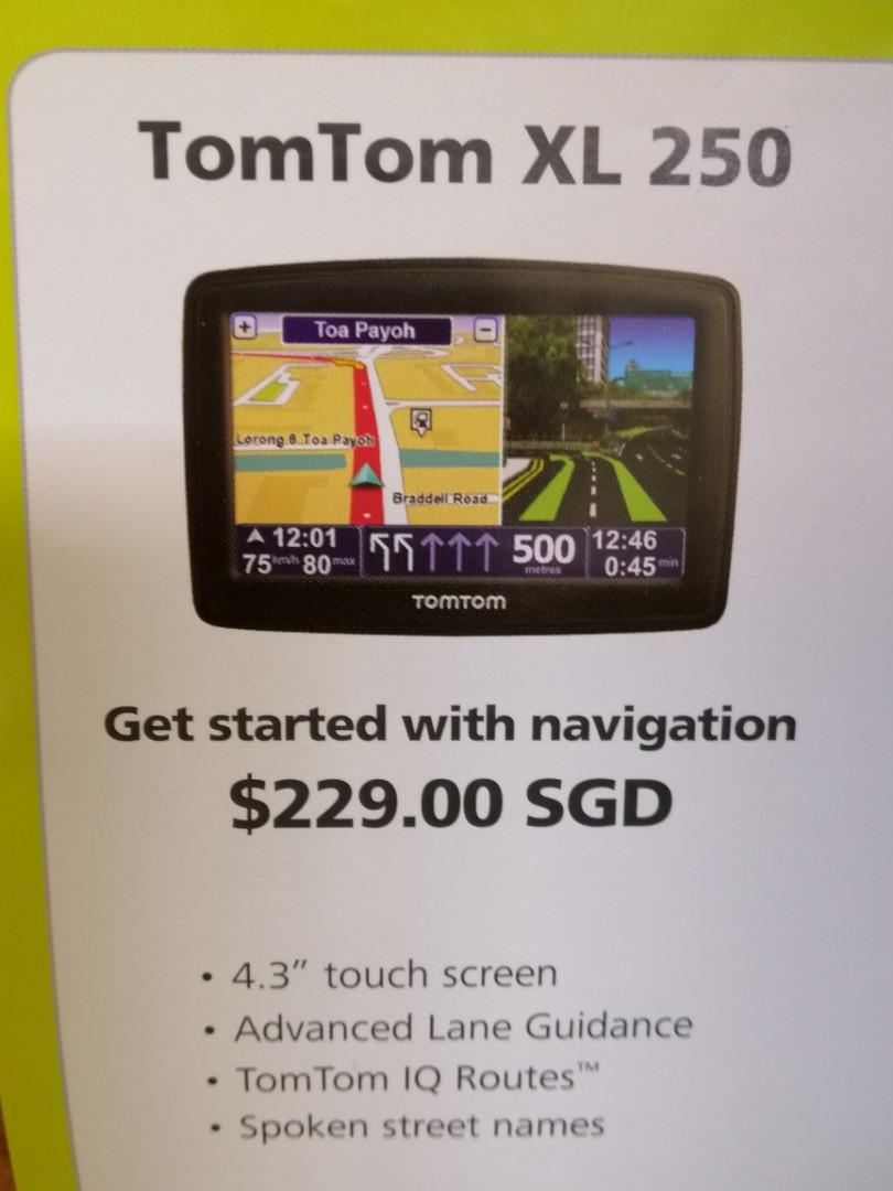 TomTom XL250 GPS with Southeast Asia ( Singapore, Malaysia, Thailand