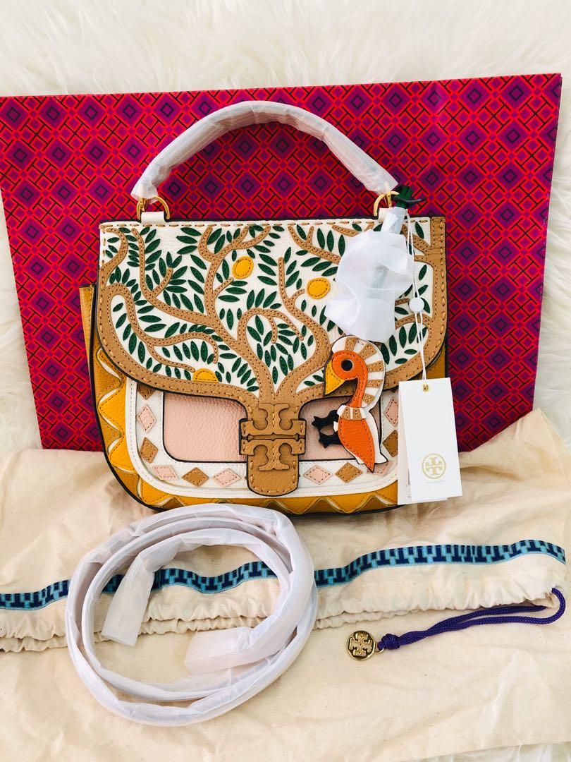 Tory burch mcgraw patchwork satchel best sale