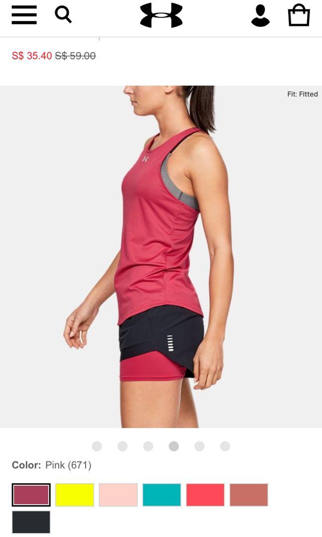 Under Armour Women s UA Qualifier HexDelta Tank Men s Fashion Activewear on Carousell