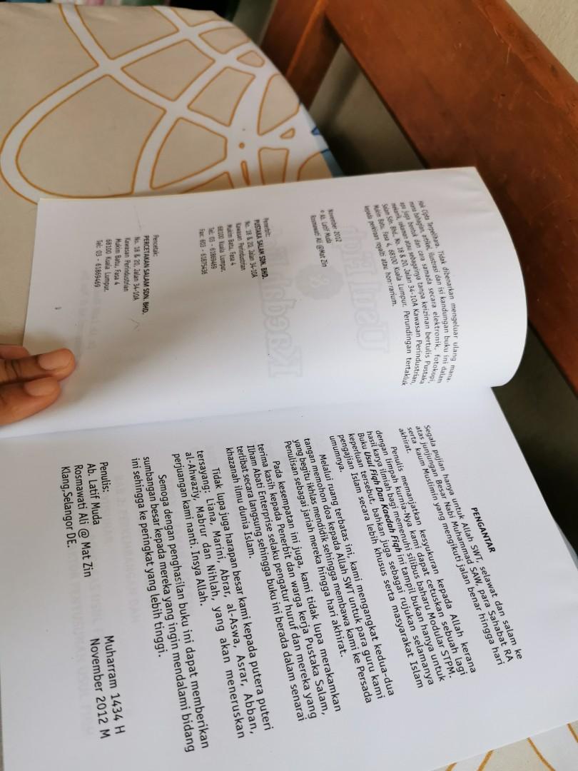 Usul Fiqh Dan Kaedah Fiqh Hobbies Toys Books Magazines Fiction Non Fiction On Carousell