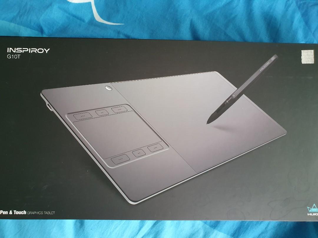 Wireless Huion Inspiroy G10T Pen and Touch Wireless Graphic Drawing Tablet with 8192 Pressure