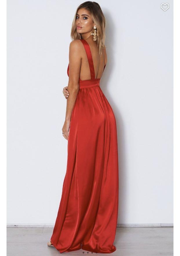 White fox boutique red dress on sale