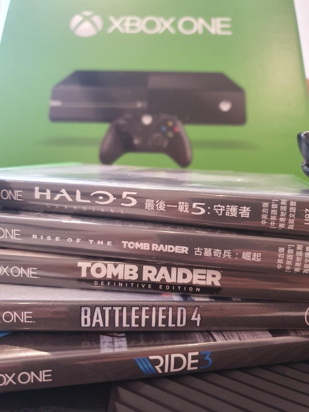 PRICE DROP Xbox One Game Console 2 controllers 5 games Model