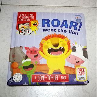 Augmented Reality 4D children story book - Roar went the lion