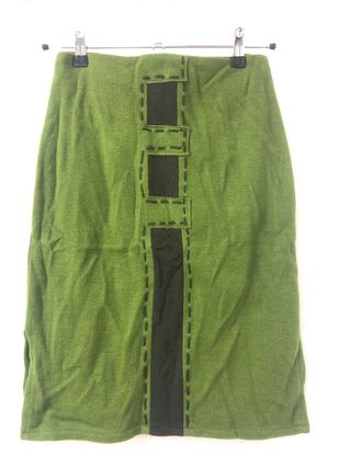 #20027 Green mid-length split dress (green) $5063017772609921110