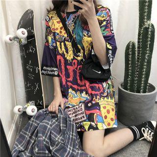 Harajuku Big shirt dress hiphop style