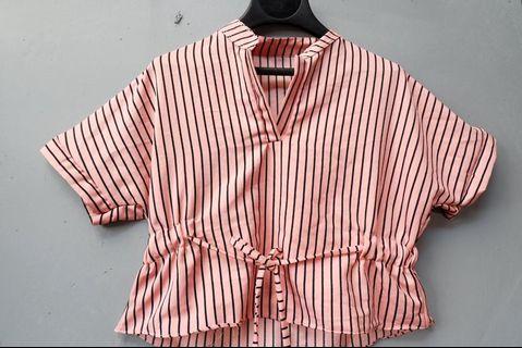 black pink stripped tops