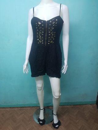 Bebe Spaghetti Straps Romper