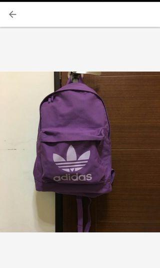 愛迪達後背包  紫色