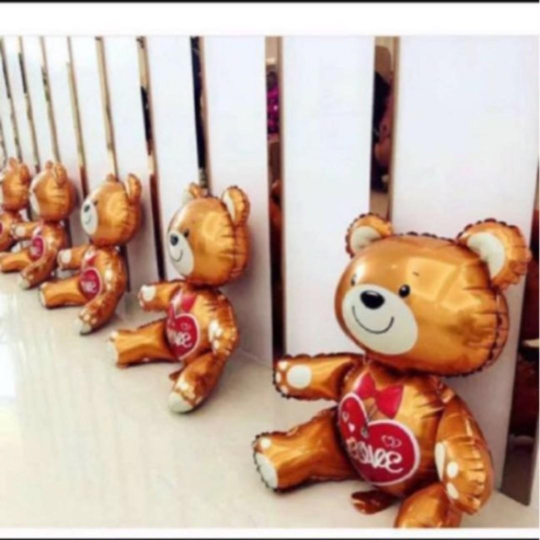 48 X 43cm Teddy Bear Foil Balloons Design Craft Others On Carousell - free bear mask on roblox on hp