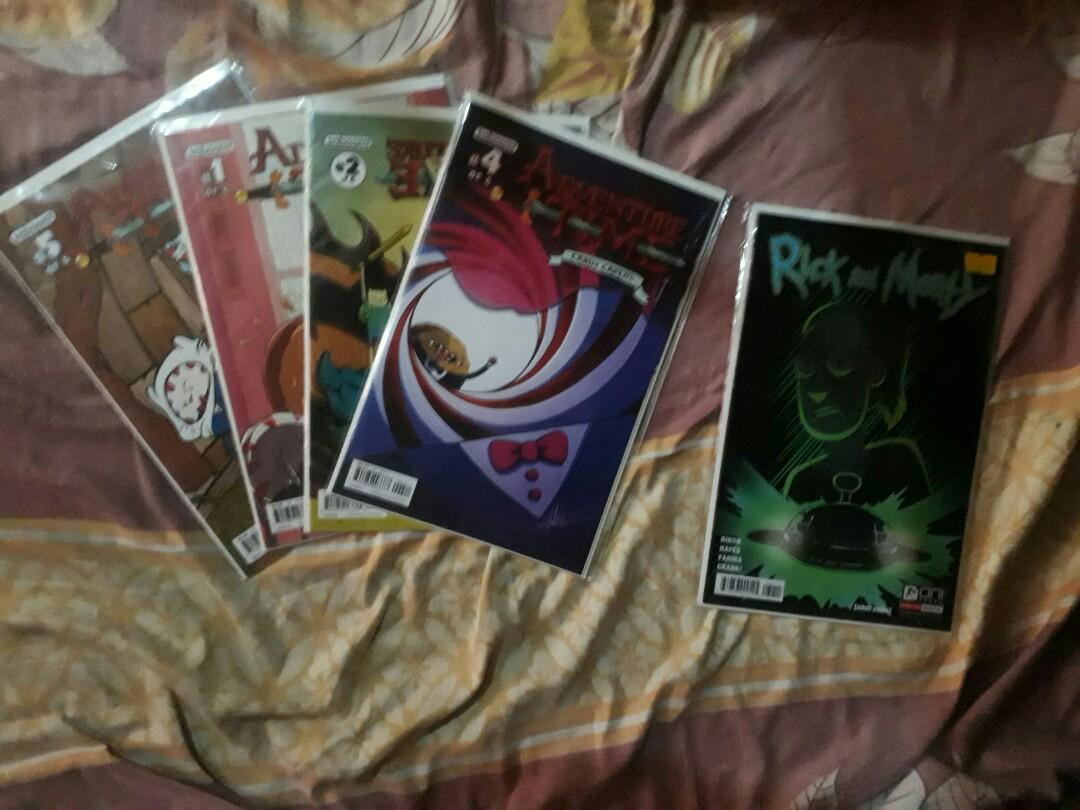 Adventure Time & Rick and Morty Comics (Category: Comics & Manga) located in Dasmarinas. Submitted by lucapaguro1998 (Listing ID 272584353, Image 1). Description: Selling my Adventure Time Capers Series and 1 Rick and Morty Comics. RFS: NEED FUNDS.