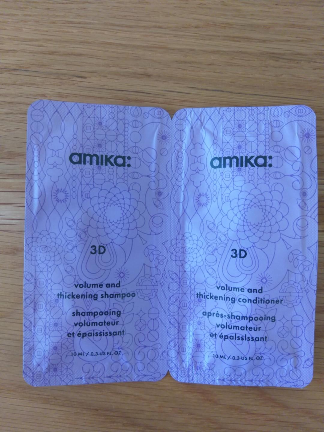 Amika 3d Shampoo Conditioner Sample Health Beauty Hair Bath
