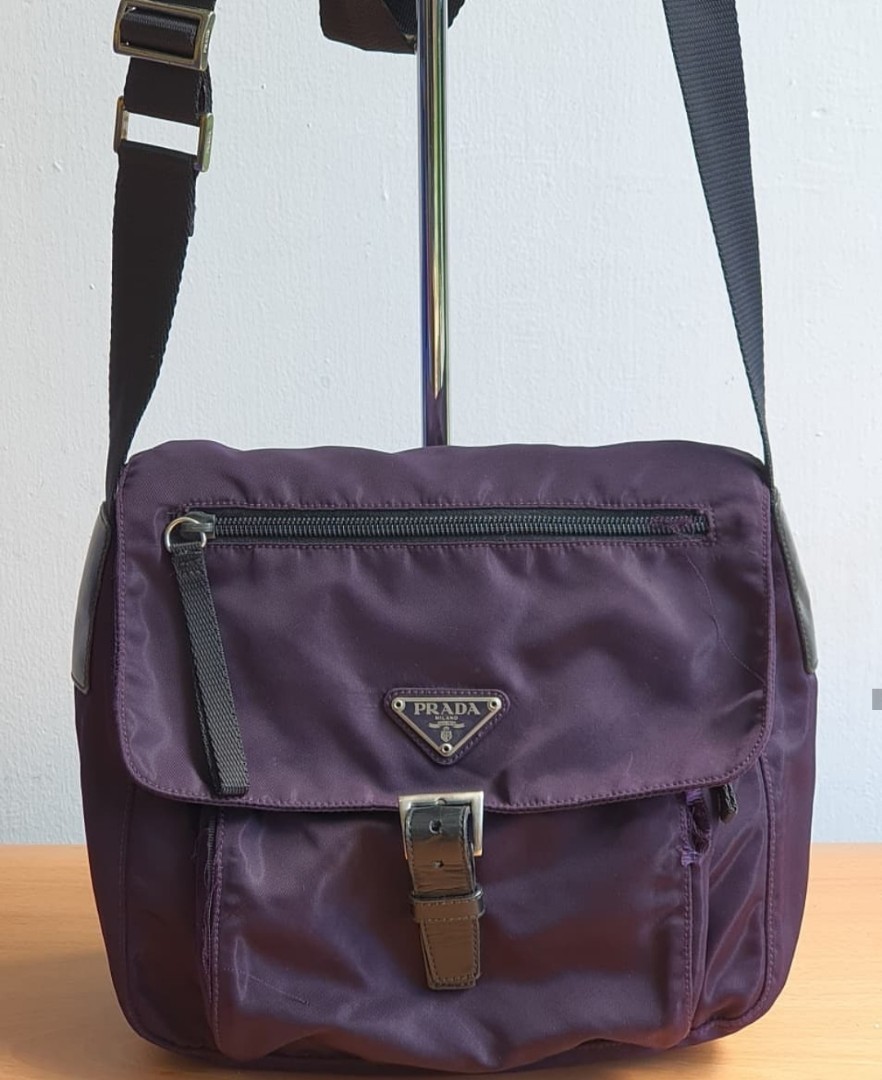 Authentic Preowned Prada Purple Sling Bag