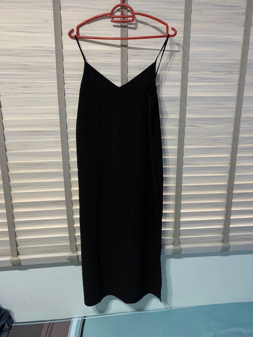 Black Maxi Dress (UNIQLO), Women's 