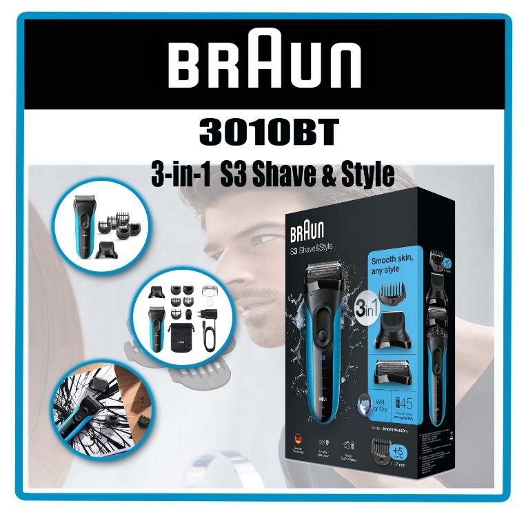braun shave & style bt wet & dry 3010 series 3
