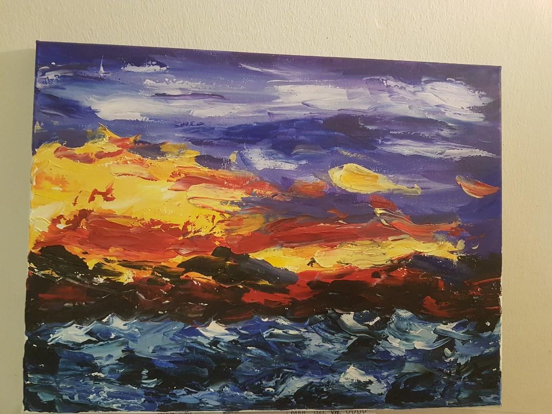 Canvas Painting Design Craft Art Prints On Carousell