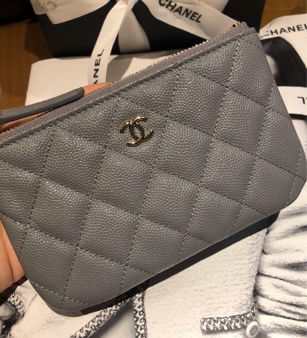 Chanel mini o case 20C grey, Luxury, Bags & Wallets on Carousell