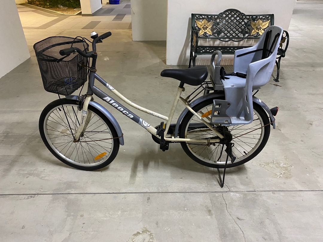 ladies bicycle with child seat