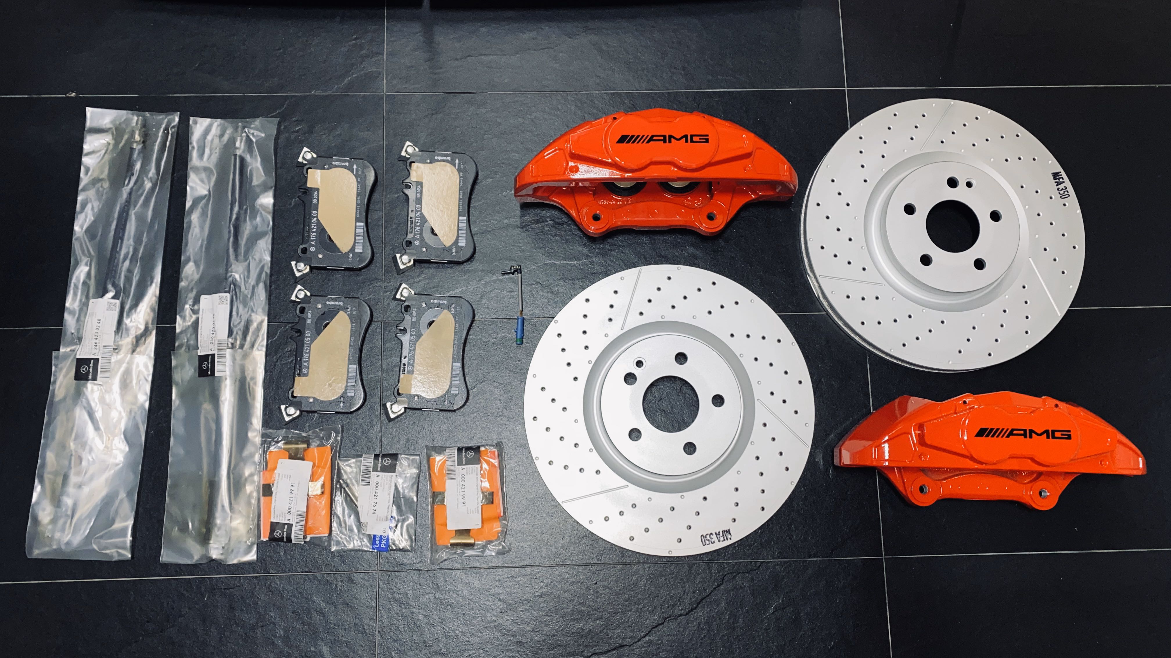 CLA45 A45 FRONT BRAKE KIT W176 W177 CLA180 CLA200 CLA250 A180 A200 A250