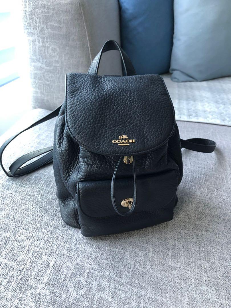 Coach Small Backpack in Navy