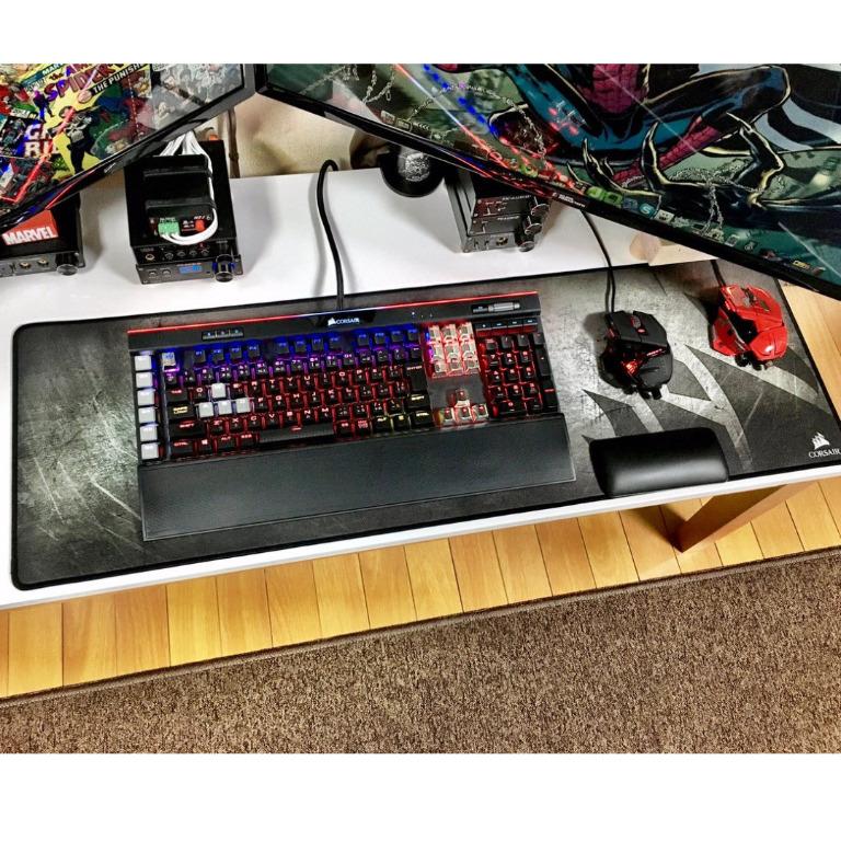 Corsair Gaming Mm300 Anti Fray Cloth Gaming Mouse Pad Extended Electronics Computer Parts Accessories On Carousell