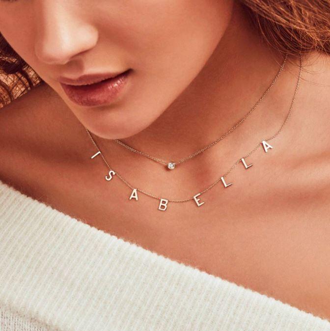 Customized Individual Letters Name Necklace Women S Fashion Jewellery Necklaces On Carousell 2.3gmy own necklace offers a variety of name ring. customized individual letters name