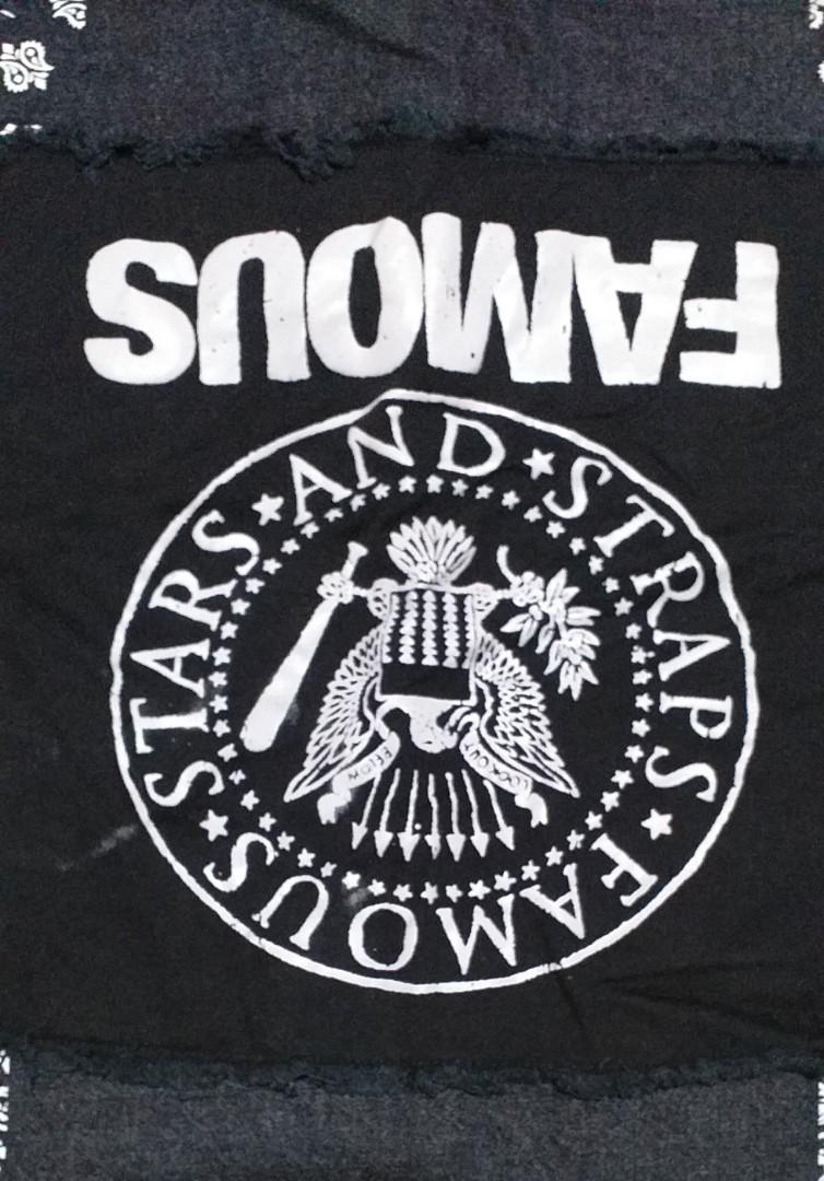 FAMOUS DENIM BANDANA BIKER VEST, Men's Fashion, Coats, Jackets and Outerwear on Carousell