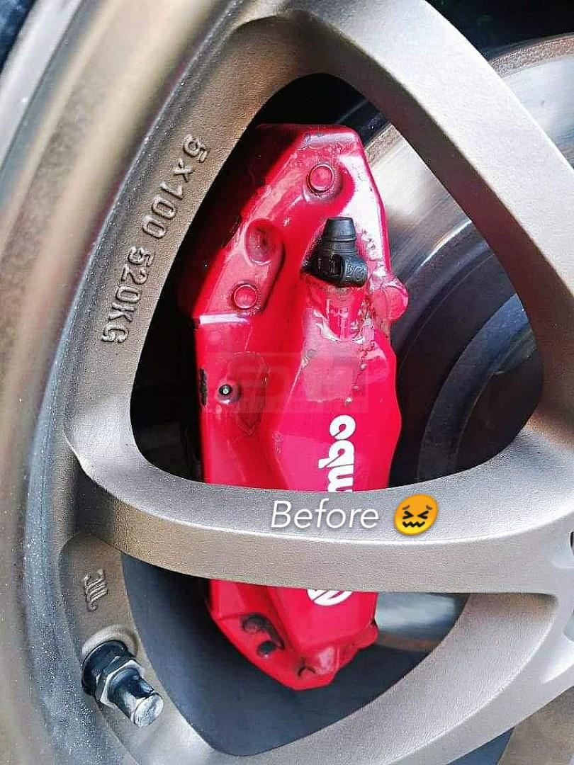 Honda Civic FD2R Brembo Brake Caliper Repainting Refurbish Repair