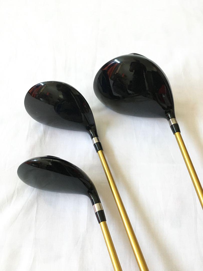 Katana Sword ATC 589 Golf Driver Wood 3, 5 Set FlexR Shaft Fujikura