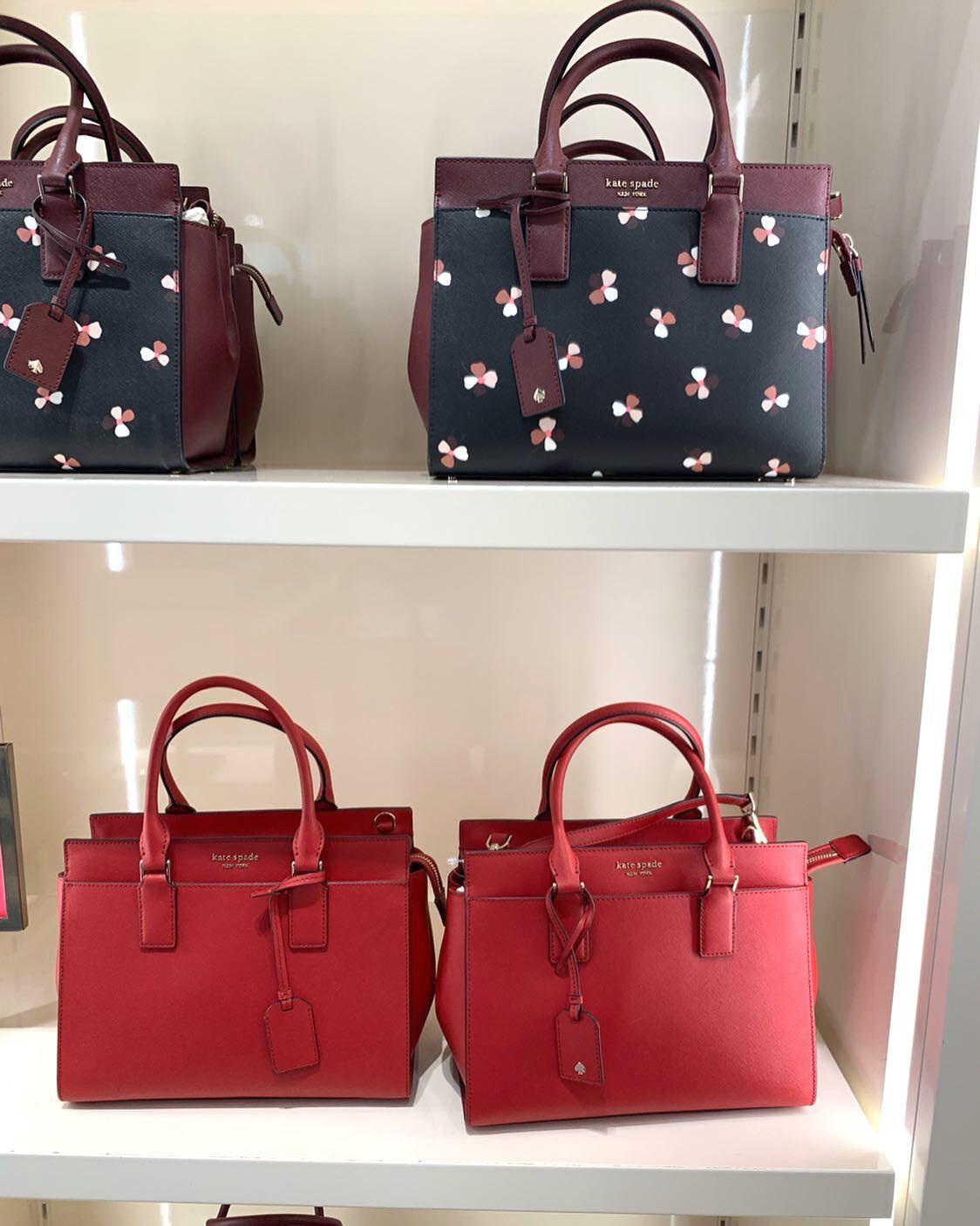 Kate Spade Cameron Satchel with Sling MEDIUM RED, FLORAL from USA PRE  ORDER, Luxury, Bags & Wallets on Carousell