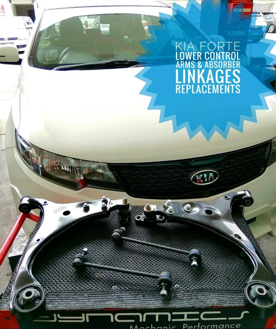 KIA K3/Forte/Koup Front Lower Control Arms Replacement, Car