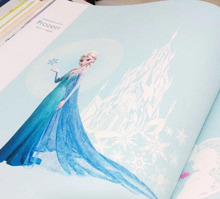 Korean Wallpaper For Frozen Design Girls Bedroom Furniture Home