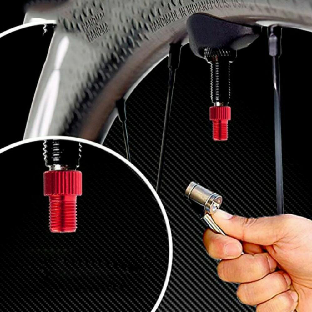 Presta To Schrader Bicycle Valve Converter Adaptor Bike Pump