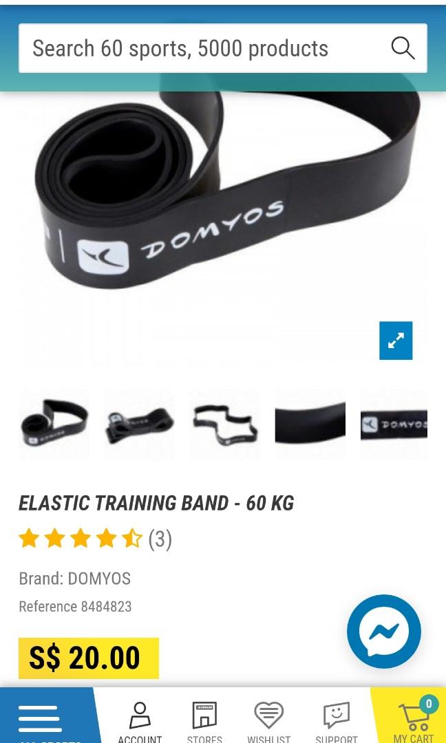 Resistance bands ( 60 kg), Sports Equipment, Exercise & Fitness, Toning