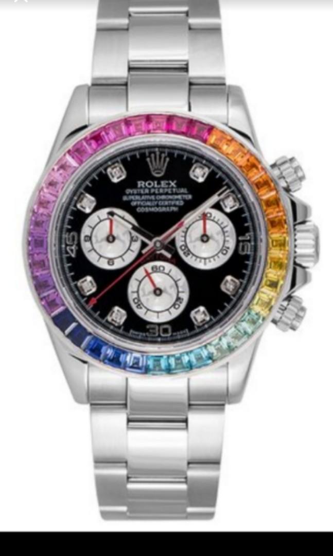 Rainbow bezel clearance rolex
